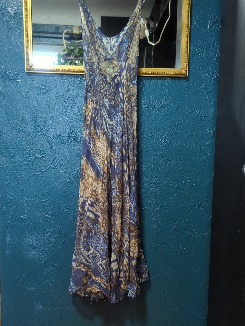 Mary Green Maxi Dress Silk Sheer Lingerie Boudoir Babydoll Fairycore 90s Y2K